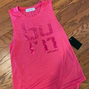 Burn boot camp hot pink tank